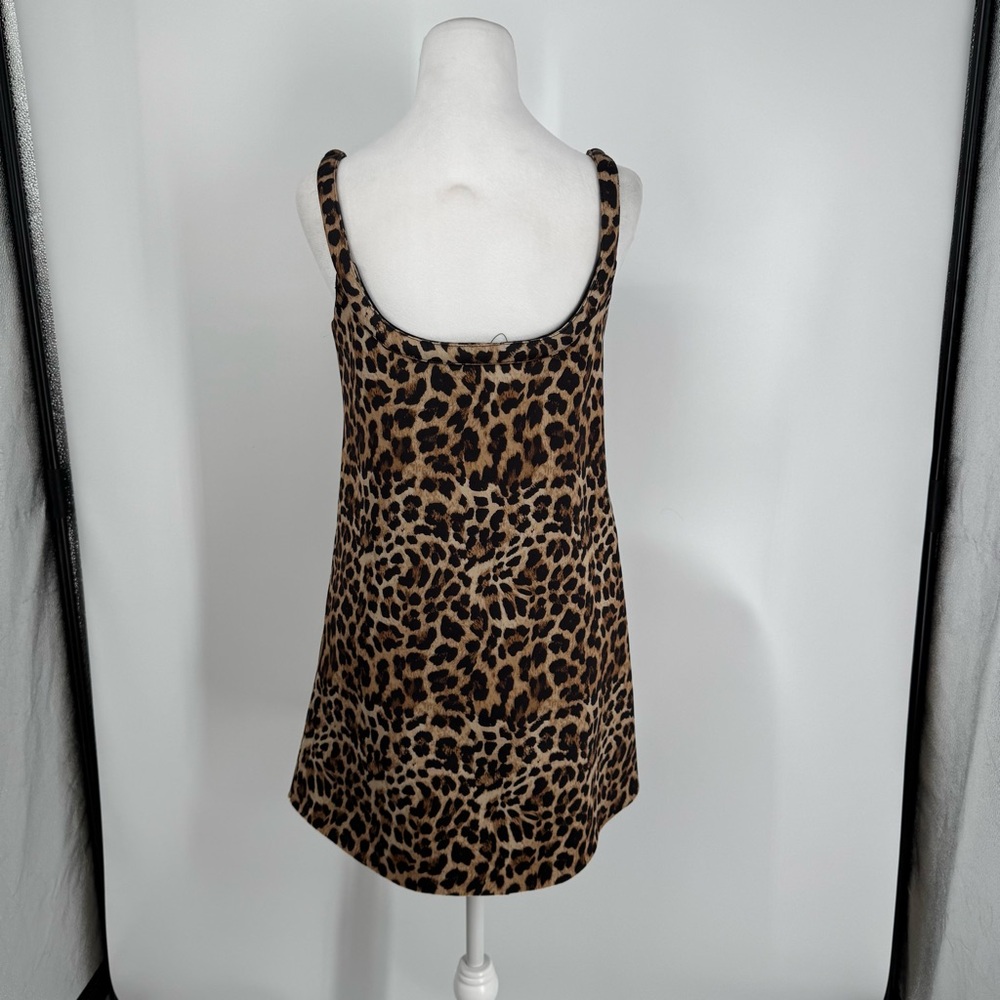 NWT Anthropologie Dhruv Kapoor Leopard Mini Dress - Picture 9 of 12